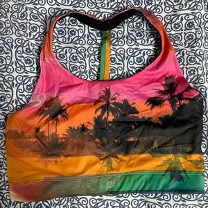 Victoria's Secret Black and Multicolor Sports Bra